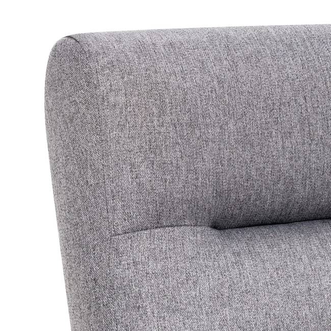 Кресло-качалка Leset Милано Орех текстура Malmo 90 (серый)