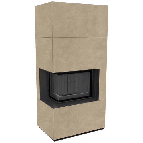 Каминокомплект Kratki PRO FLOKI FOKOS RENA угловое стекло слева