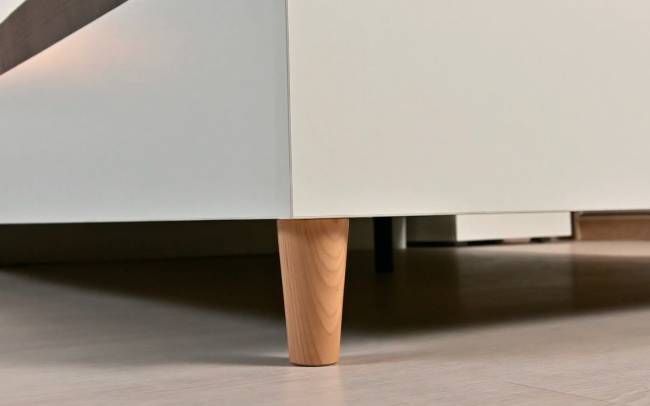 Кровать 1600 двуспальная Муссон 11.41 с основанием и комод с зеркалом цвет белый/дуб эндгрейн элегантный