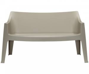 Диван пластиковый Coccolona тортора 1410х600х830 мм Диван пластиковый Coccolona тортора 1410х600х830 мм