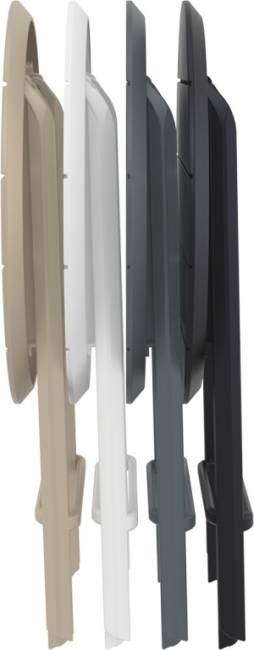 Стол пластиковый складной Helen Folding Table Ø60 марсала Ø600х740 мм