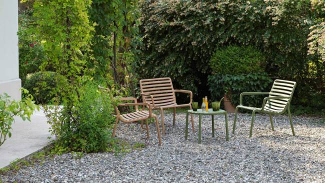 Столик пластиковый журнальный Doga агава Ø500х400 мм