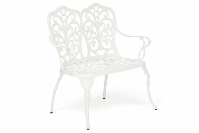 Скамья Secret De Maison Symphonie  алюминиевый сплав, 95х56х92см, butter white butter white алюминиевый сплав
