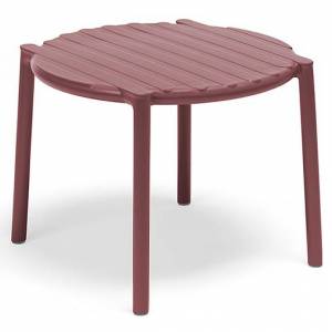 Столик пластиковый журнальный Doga марсала Ø500х400 мм