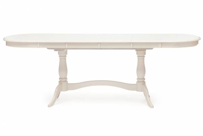 Стол раскладной Siena ( SA-T6EX2L ) дерево гевея/мдф, 150+35+35х80х75см, ivory white (слоновая кость 2-5)