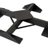 Зонт профессиональный двухкупольный 3х6 м Alu Double Dark антрацит, слоновая кость 3000х6000 мм