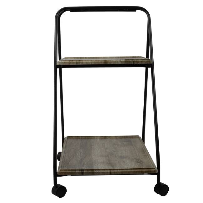 Стол сервировочный Милн черный/дуб крымский состаренный