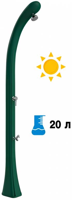 Душ солнечный Happy One F 120 зеленый 165х225х2100 мм Душ солнечный Happy One F 120 зеленый 165х225х2100 мм